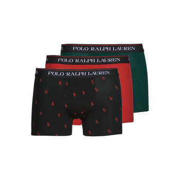 内衣 男士 拳击 Polo Ralph Lauren CLSSIC TRUNK 3 PACK 黑色 / 红色 / 绿色