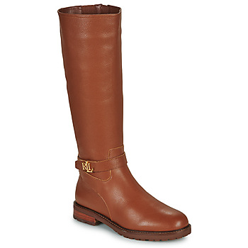 鞋子 女士 都市靴 Lauren Ralph Lauren HALLEE-BOOTS-TALL BOOT 棕色