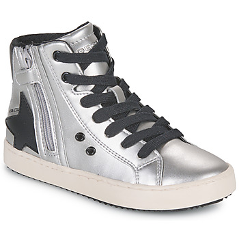 鞋子 女孩 高帮鞋 Geox 健乐士 J KALISPERA GIRL A 银灰色 / 黑色