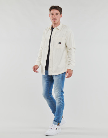 Tommy Jeans TJM CASUAL CORDUROY OVERSHIRT 白色