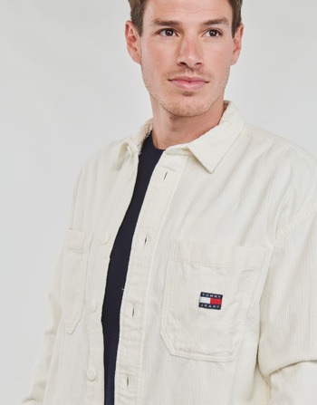 Tommy Jeans TJM CASUAL CORDUROY OVERSHIRT 白色