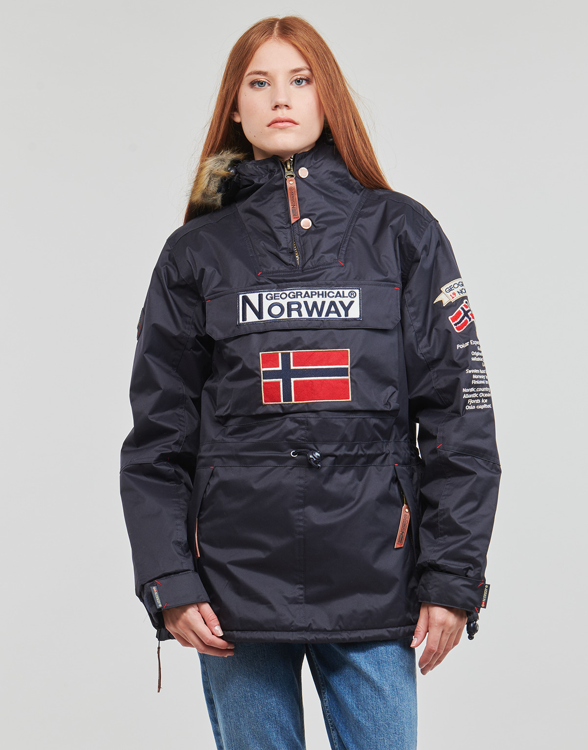 衣服 女士 棉衣 Geographical Norway BOOMERA 海蓝色