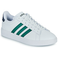 鞋子 球鞋基本款 Adidas Sportswear GRAND COURT 2.0 白色 / 绿色 / 蓝色
