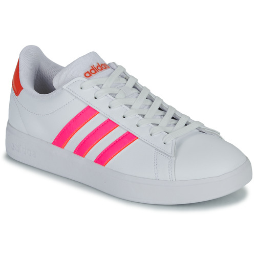 鞋子 女士 球鞋基本款 Adidas Sportswear GRAND COURT 2.0 白色 / 玫瑰色