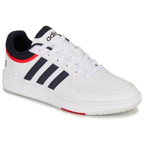 鞋子 男士 球鞋基本款 Adidas Sportswear HOOPS 3.0 白色 / 海蓝色 / 红色