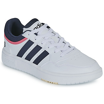 鞋子 女士 球鞋基本款 Adidas Sportswear HOOPS 3.0 白色 / 黑色 / 玫瑰色