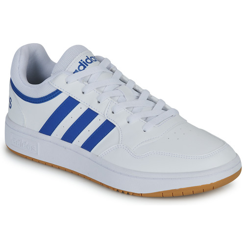 鞋子 男士 球鞋基本款 Adidas Sportswear HOOPS 3.0 白色 / 蓝色 / Gum