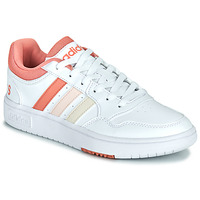 鞋子 女士 球鞋基本款 Adidas Sportswear HOOPS 3.0 W 白色 / 玫瑰色