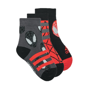 配件 男孩   运动袜 Adidas Sportswear SPIDER-MAN 3PP 黑色 / 灰色 / 灰色