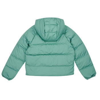 The North Face 北面 Boys North DOWN reversible hooded jacket 黑色 / 绿色