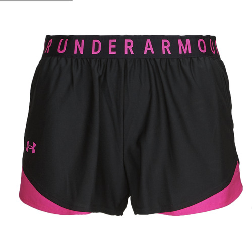 衣服 女士 短裤&百慕大短裤 Under Armour 安德玛 Play Up Shorts 3.0 黑色 / 玫瑰色