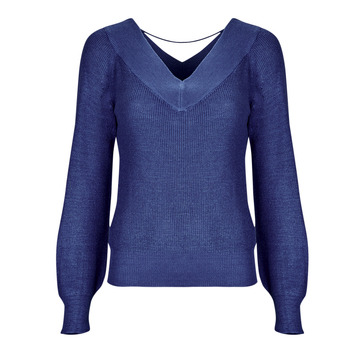 衣服 女士 羊毛衫 Vero Moda VMNEWLEXSUN LS DOUBLE V-NCK 蓝色