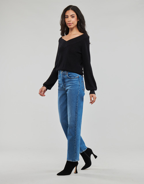 Vero Moda VMNEWLEXSUN LS DOUBLE V-NCK 黑色
