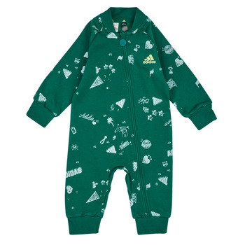 衣服 儿童 连体衣/连体裤 Adidas Sportswear BLUV Q3 ONESI 绿色 / 白色