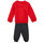衣服 男孩 女士套装 Adidas Sportswear 3S JOG 红色 / 白色 / 黑色