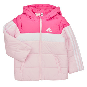 衣服 女孩 羽绒服 Adidas Sportswear LK PAD JKT 紫红色 / 多彩