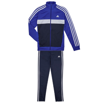 衣服 男孩 厚套装 Adidas Sportswear 3S TIBERIO TS 蓝色 / 白色