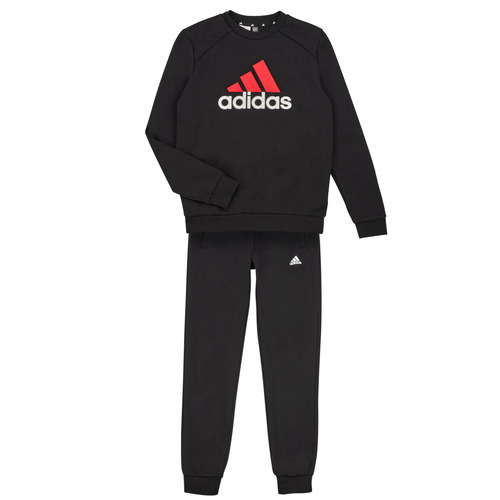 衣服 男孩 厚套装 Adidas Sportswear BL FL TS 黑色 / 红色 / 白色