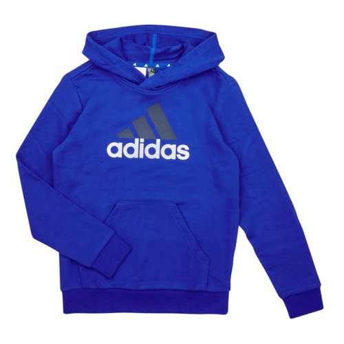 衣服 男孩 卫衣 Adidas Sportswear BL 2 HOODIE 蓝色 / 白色