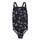 衣服 女孩 单件泳装 adidas Performance 阿迪达斯运动训练 AOP BARS SUIT G 黑色 / 银灰色