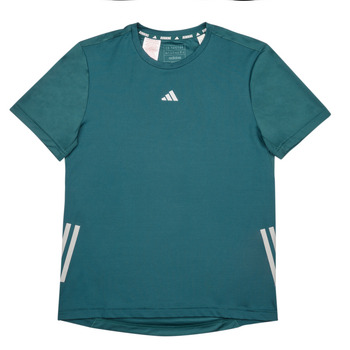 衣服 儿童 短袖体恤 adidas Performance 阿迪达斯运动训练 RUN 3S TEE 绿色 / 灰色