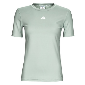 衣服 女士 短袖体恤 adidas Performance 阿迪达斯运动训练 TF TRAIN T 银灰色 / 白色