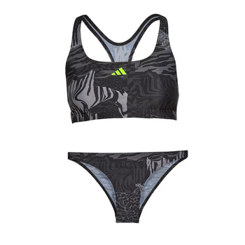 衣服 女士 泳装两件套 adidas Performance 阿迪达斯运动训练 GRX BIKINI 灰色 / 黑色
