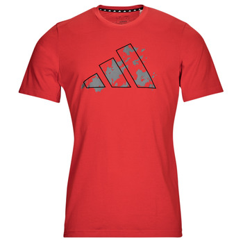 衣服 男士 短袖体恤 adidas Performance 阿迪达斯运动训练 TR-ES+ TEE 红色 / 灰色