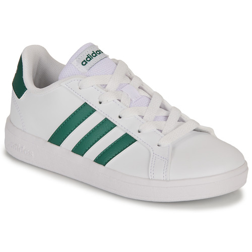 鞋子 儿童 球鞋基本款 Adidas Sportswear GRAND COURT 2.0 K 白色 / 绿色