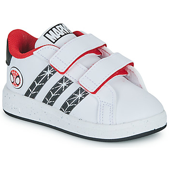 鞋子 男孩 球鞋基本款 Adidas Sportswear GRAND COURT Spider-man CF I 白色 / 红色