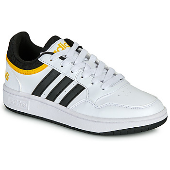 鞋子 男孩 球鞋基本款 Adidas Sportswear HOOPS 3.0 K 白色 / 黑色