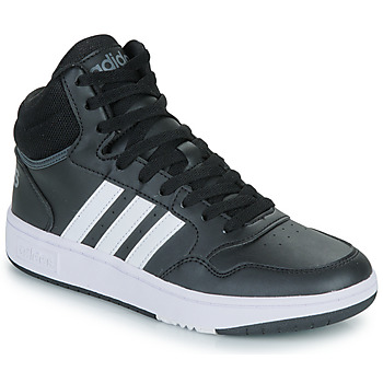 鞋子 儿童 高帮鞋 Adidas Sportswear HOOPS MID 3.0 K 黑色 / 白色