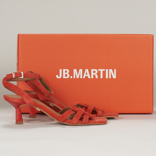 鞋子 女士 凉鞋 JB Martin MANON Chevre / 天鹅绒 / 红色