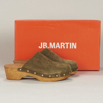 鞋子 女士 洞洞鞋/圆头拖鞋 JB Martin ALICE Croute / 天鹅绒 / 卡其色
