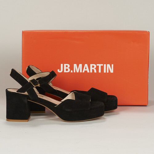 鞋子 女士 凉鞋 JB Martin ORIA Croute / 天鹅绒 / 黑色