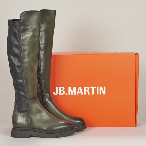 鞋子 女士 都市靴 JB Martin OLYMPE 小牛皮 / 卡其色 /  stretch / 黑色