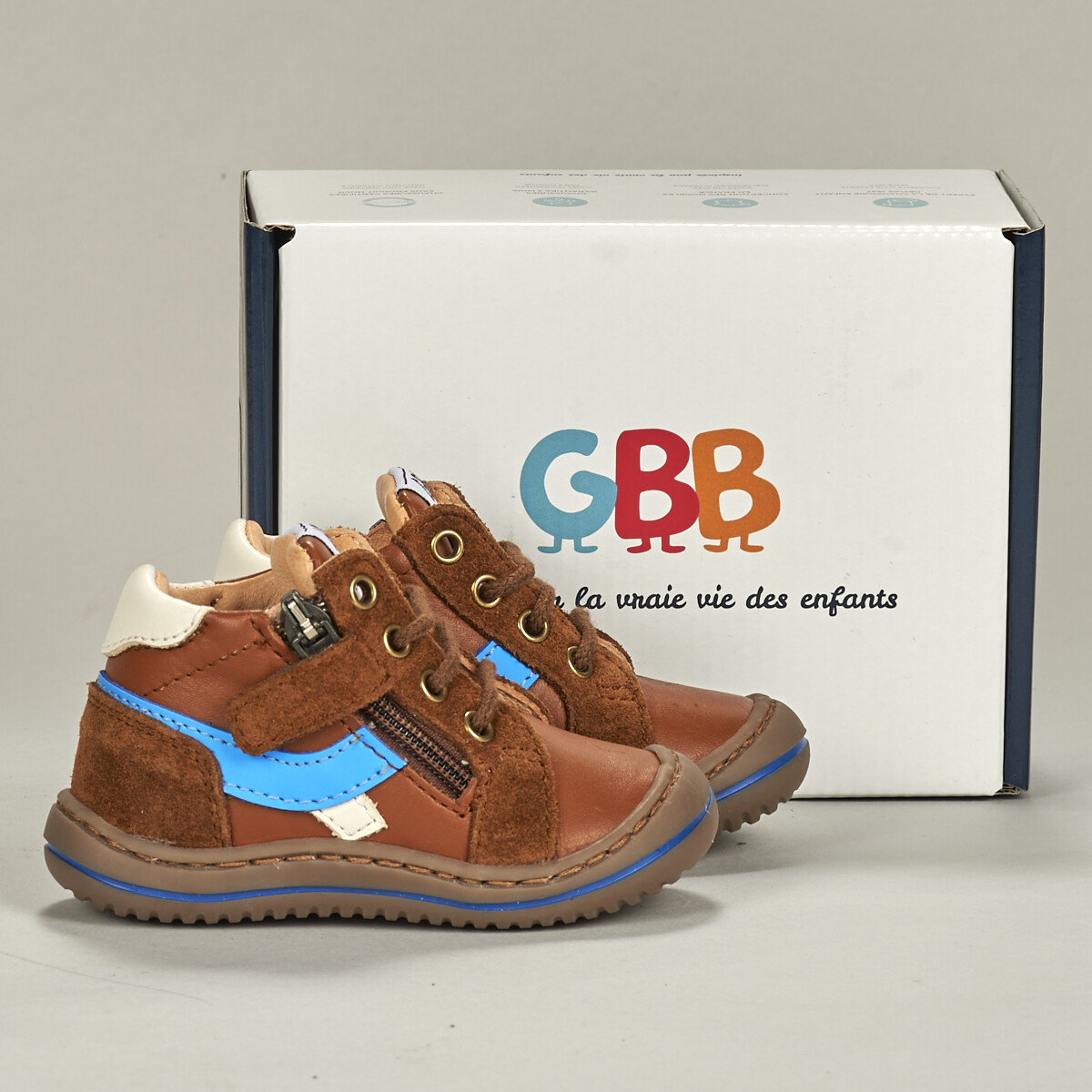 鞋子 男孩 高帮鞋 GBB AI650-14-B-ECH 棕色