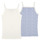 衣服 女孩 无领短袖套衫/无袖T恤 Petit Bateau 小帆船 A0A4D X2 蓝色 / 白色