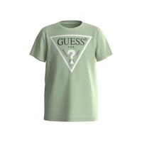 衣服 男孩 短袖体恤 Guess SHIRT CORE 绿色