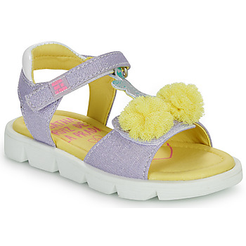 鞋子 女孩 凉鞋 Agatha Ruiz de la Prada 阿嘉莎·鲁兹·德 SANDALIA CEREZAS 紫罗兰 / 黄色