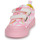 鞋子 女孩 球鞋基本款 Agatha Ruiz de la Prada 阿嘉莎·鲁兹·德 ZAPATO LONA CORAZONES 玫瑰色 / 白色