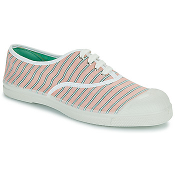 鞋子 女士 球鞋基本款 Bensimon RAYURES 玫瑰色 / 绿色