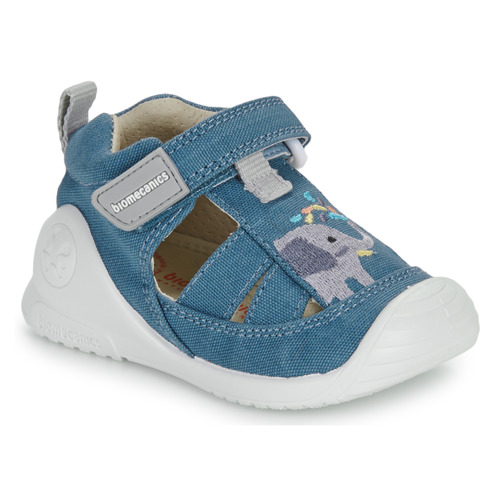 鞋子 儿童 凉鞋 Biomecanics SANDALIA ELEFANTE 蓝色 / 白色