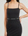 衣服 女士 短裙 Calvin Klein Jeans LOGO ELASTIC STRAPPY DRESS 黑色