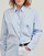衣服 女士 衬衣/长袖衬衫 Calvin Klein Jeans WOVEN LABEL RELAXED SHIRT 蓝色