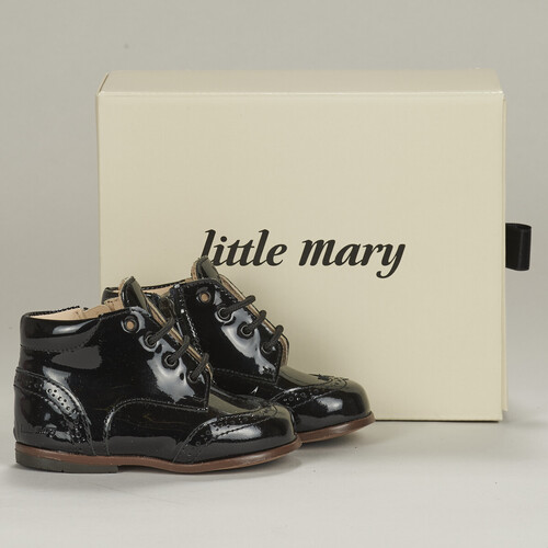 鞋子 女孩 短筒靴 Little Mary EMMY 黑色
