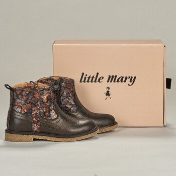 鞋子 女孩 短筒靴 Little Mary DELLA 棕色