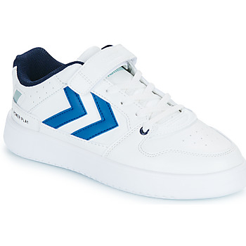 鞋子 儿童 球鞋基本款 Hummel ST. POWER PLAY JR 白色 / 蓝色