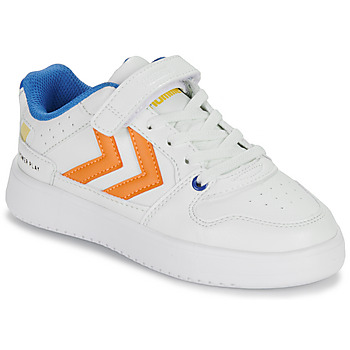 鞋子 儿童 球鞋基本款 Hummel ST. POWER PLAY JR 白色 / 橙色