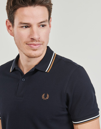 Fred Perry TWIN TIPPED FRED PERRY SHIRT 海蓝色 / 米色 / 白色